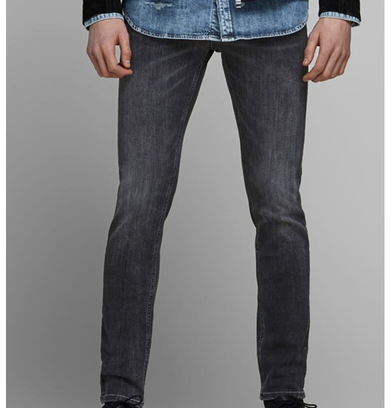 Дънки Glenn по тялото - Бял/Избеляло черно Jack  Jones