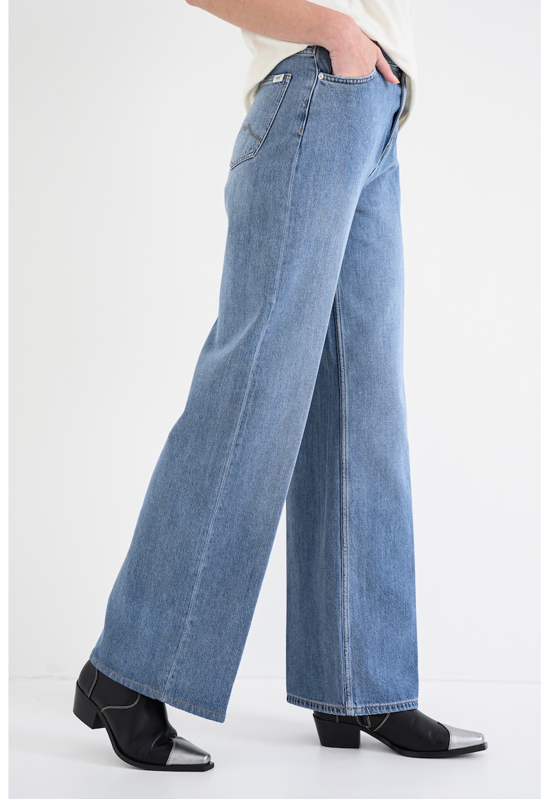 Дънки Luise с модал и лиосел с широк крачол - Светлосин Mustang