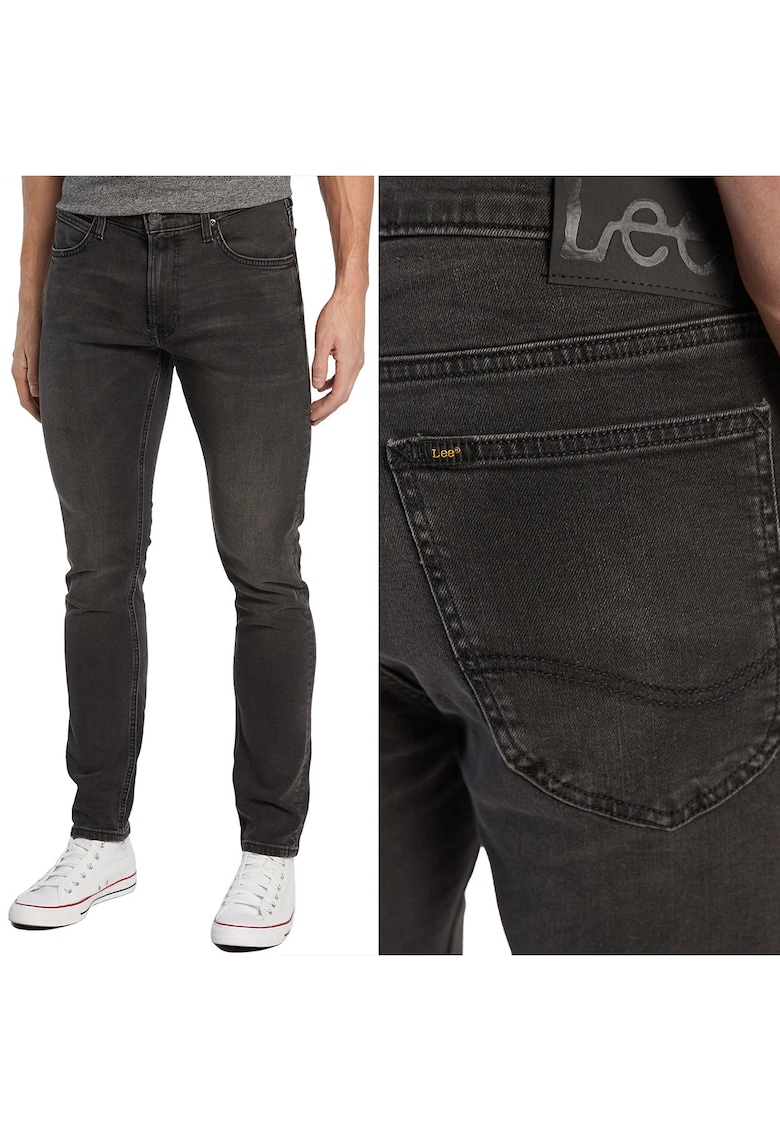 Дънки Luke Slim Tapered тъмносиви L36 - средна талия - Сив Lee