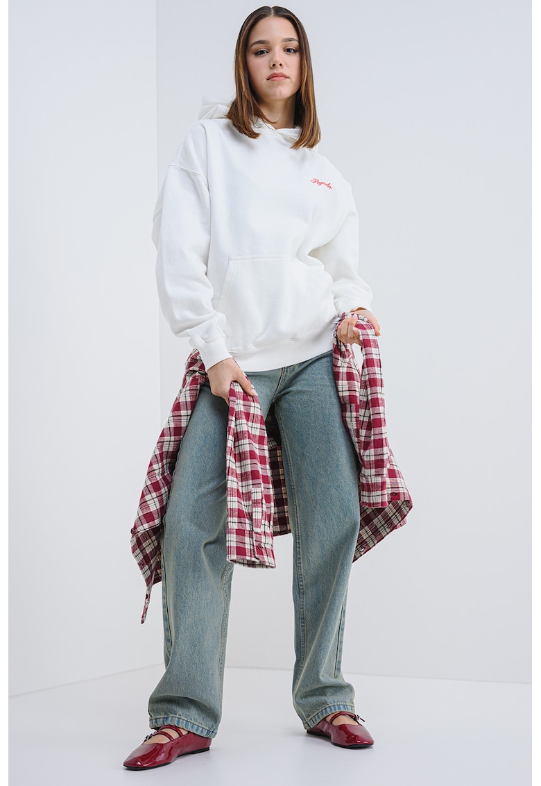 Дънки деграде с миди талия - Тъмносин Pegador