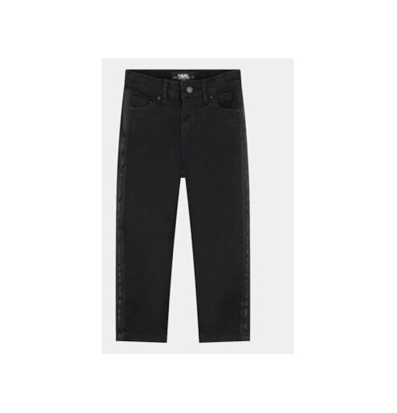 Дънки за момичета  303040284 - Памук - Черен - Черен KARL LAGERFELD KIDS