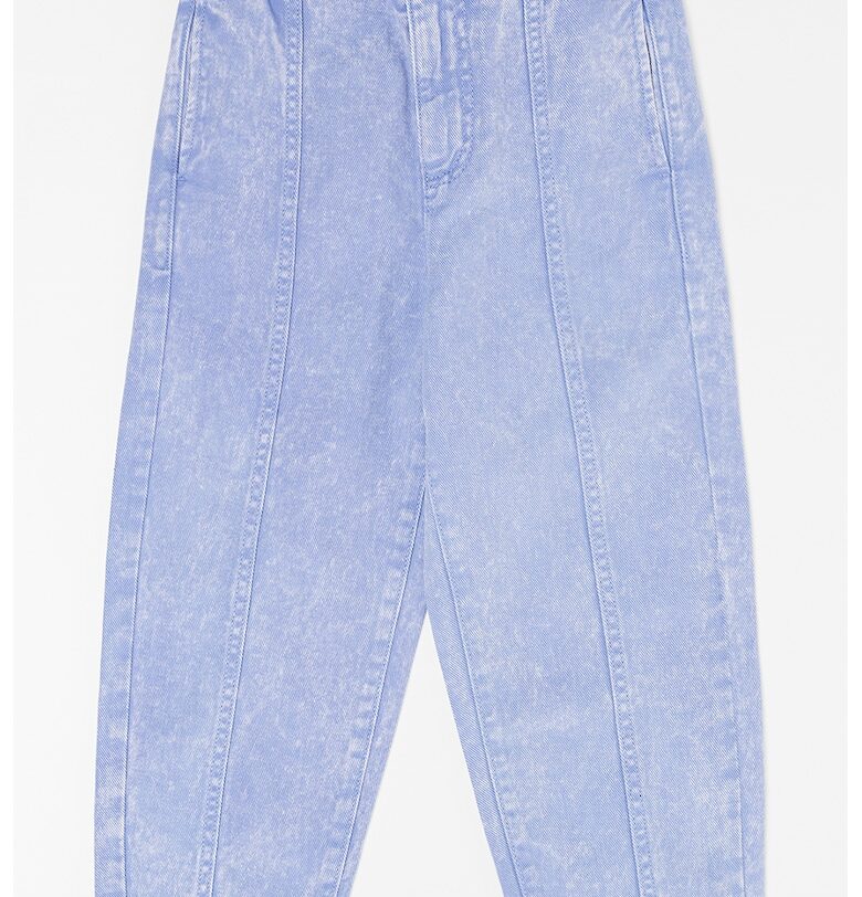 Дънки с еластична талия - Небесносин United Colors of Benetton