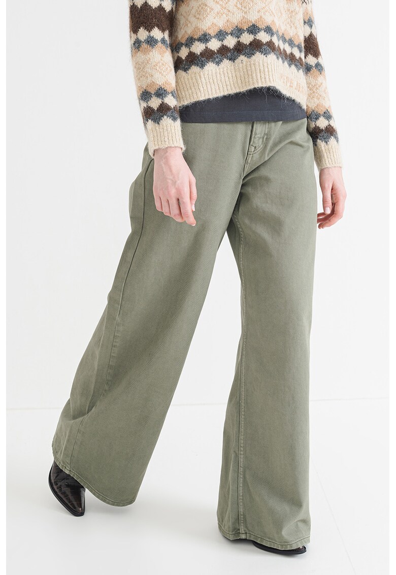 Дънки с широк крачол - Бледозелен Pepe Jeans London