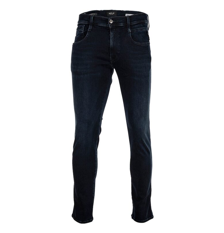 Дънки слим Hyperflex Anbass - Индигово синьо Replay