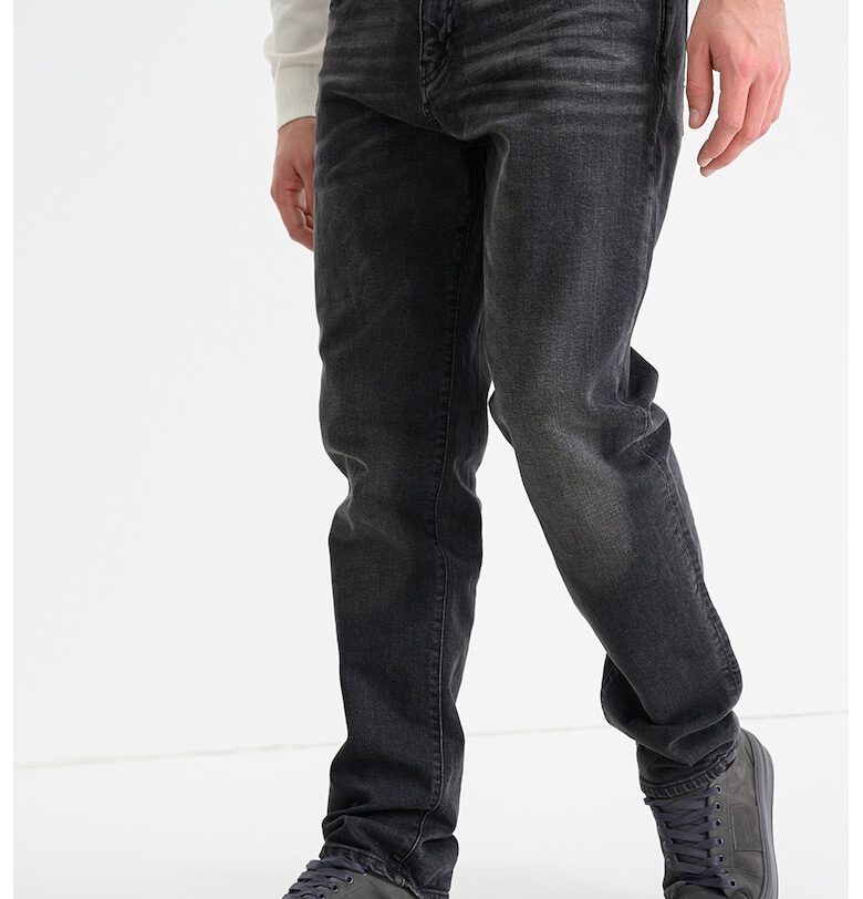 Дънки със захабен ефект - Антрацитно сиво ARMANI EXCHANGE