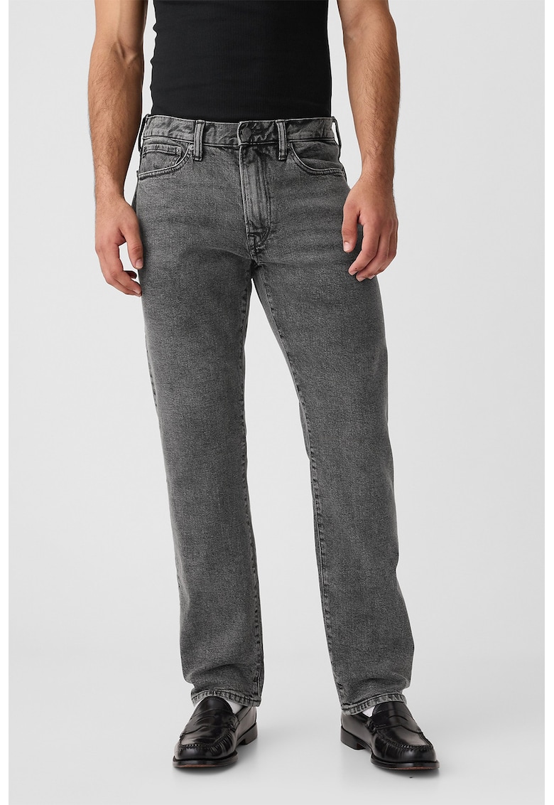 Дънки със стандартна кройка - Tъмносив GAP