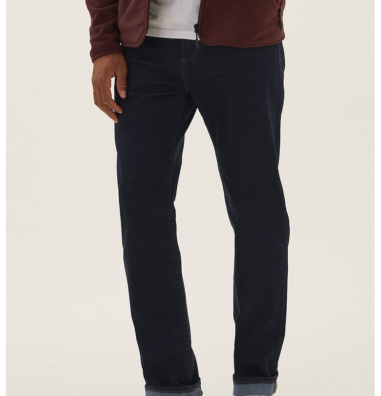 Дънки със стандартна кройка - Тъмносин Marks  Spencer