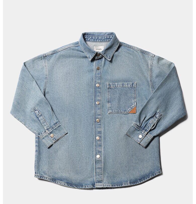 Дънков шакет с джоб - Светлосин COLINS