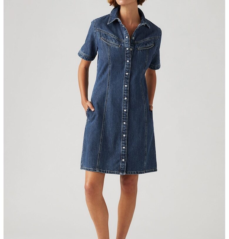 Дънкова рокля Rinoa с копчета Levis