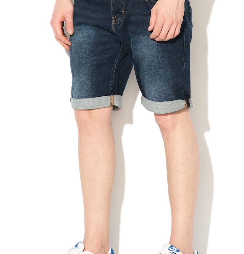 Дънкови бермуди Chicago - Тъмносин Mustang