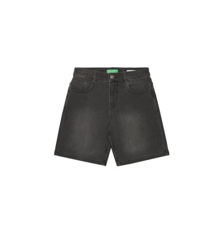 Дънкови шорти за момчета  44LGC9048 - памук/полиестер - сив - Сив United Colors of Benetton