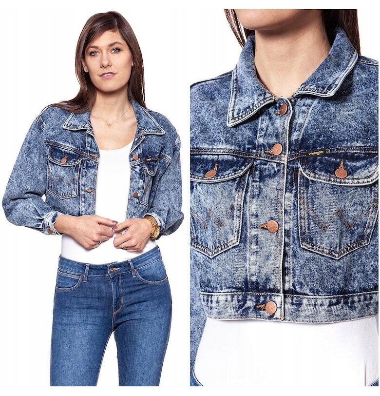 Дънково яке -  Късо яке M - Стандартна кройка - Закопчаване: Копчета - Състав на материала: 100% Памук - Брой джобове: 2 - M - Син - 1 брой Wrangler