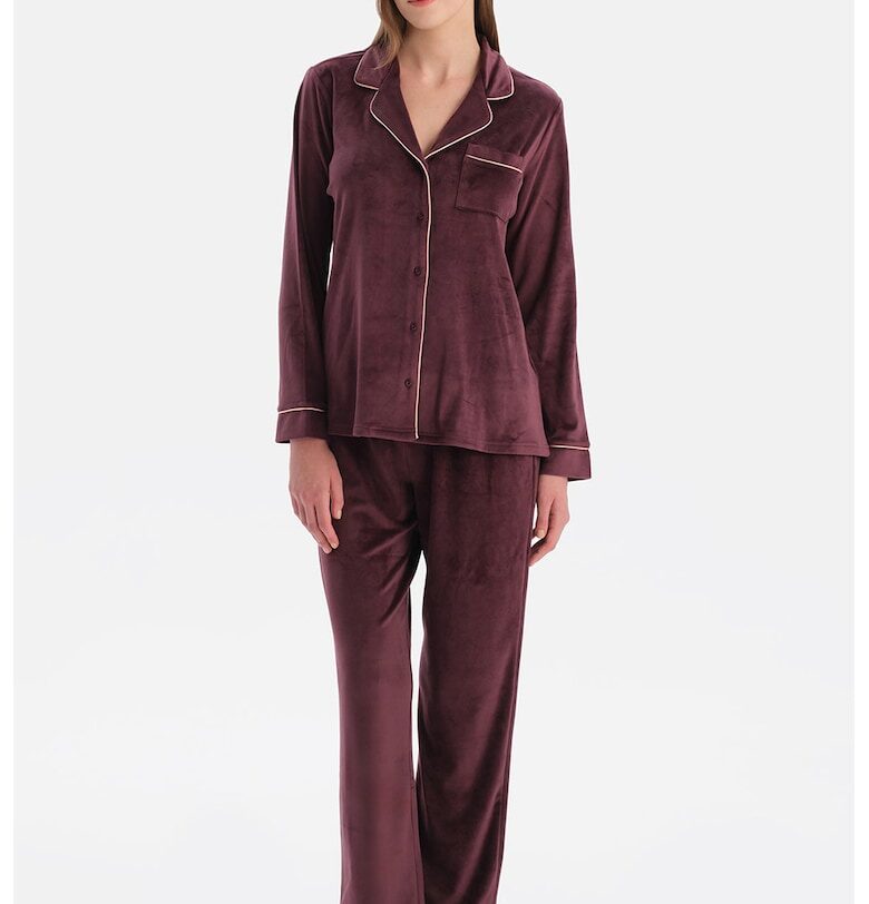 Едноцветна пижама - Тъмновиолетов DAGI