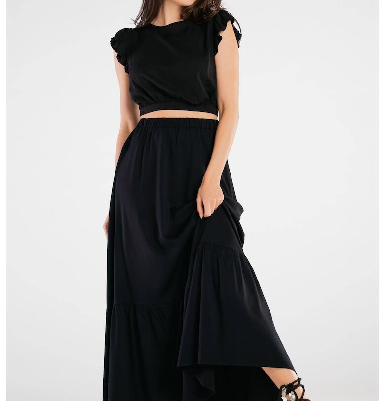 Ежедневна блуза от вискоза с къс ръкав A429 awama