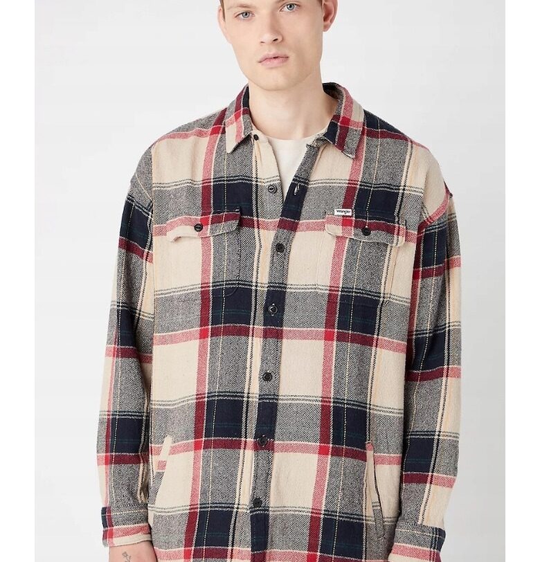 Ежедневна риза  памучно каре - Многоцветен Wrangler