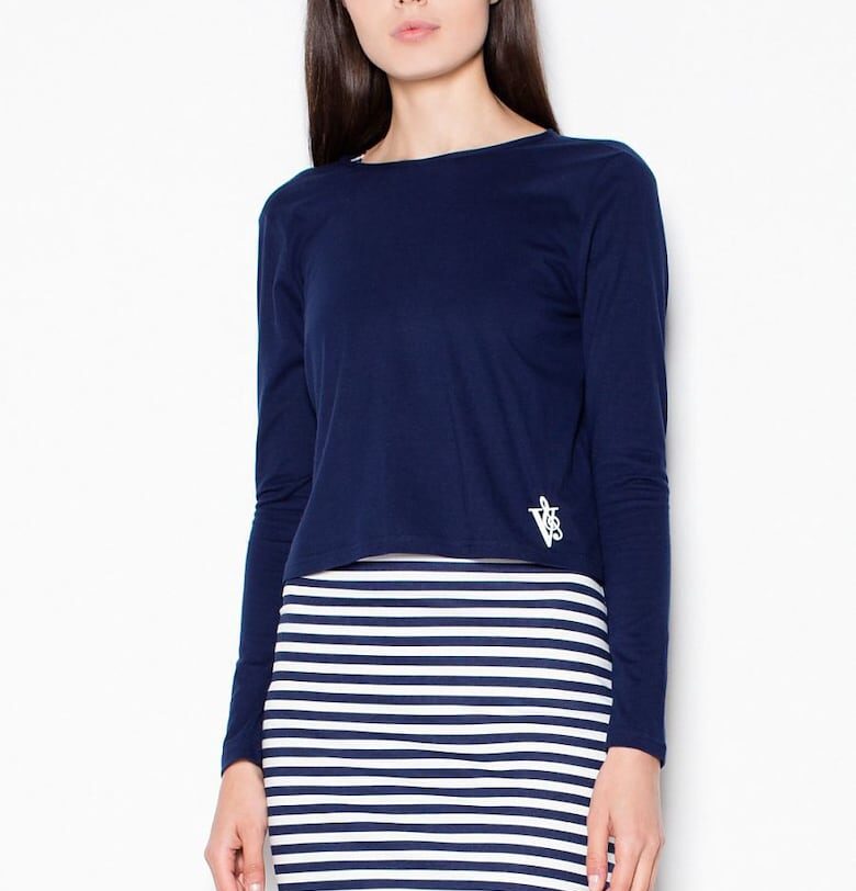 Ежедневна рокля  тъмносиня - изработена от удобна материя Venaton