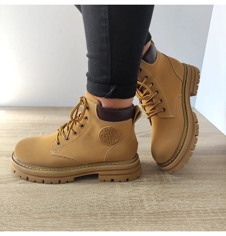 Ежедневни дамски боти  A16637 - Жълти FORMAZIONE