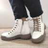 Ежедневни дамски боти  A292 Off White (Grey) - Off White FRANCO GERARDO
