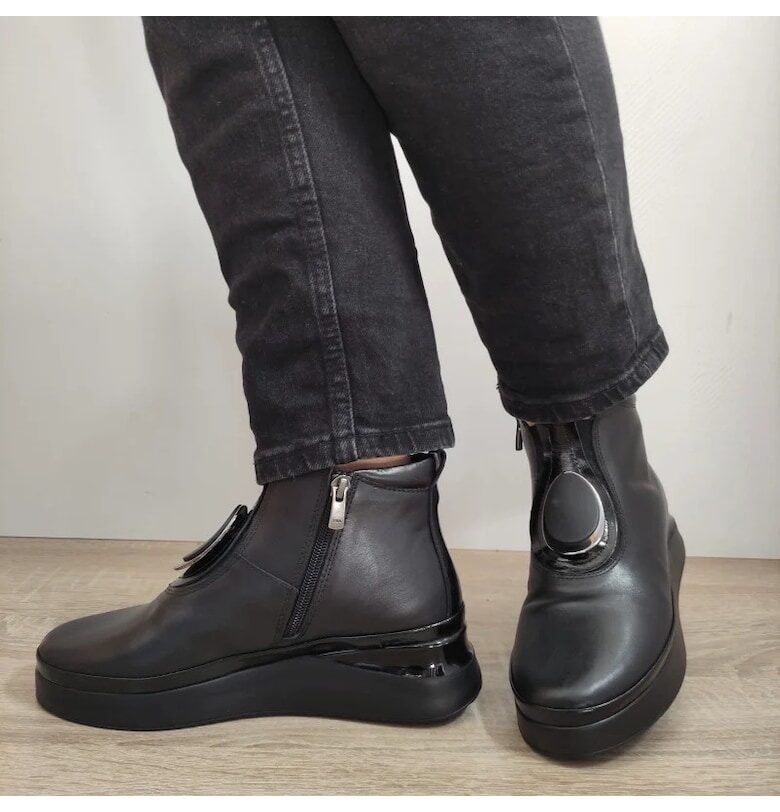 Ежедневни дамски боти  At01-T черни - черни DOGATI