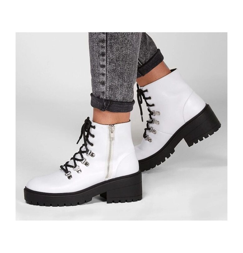 Ежедневни дамски ботуши  49058 Wht White - Albsss Skechers