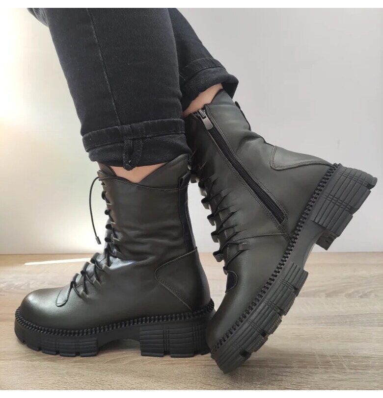 Ежедневни дамски ботуши  5779 Green Khaki - Каки DOGATI