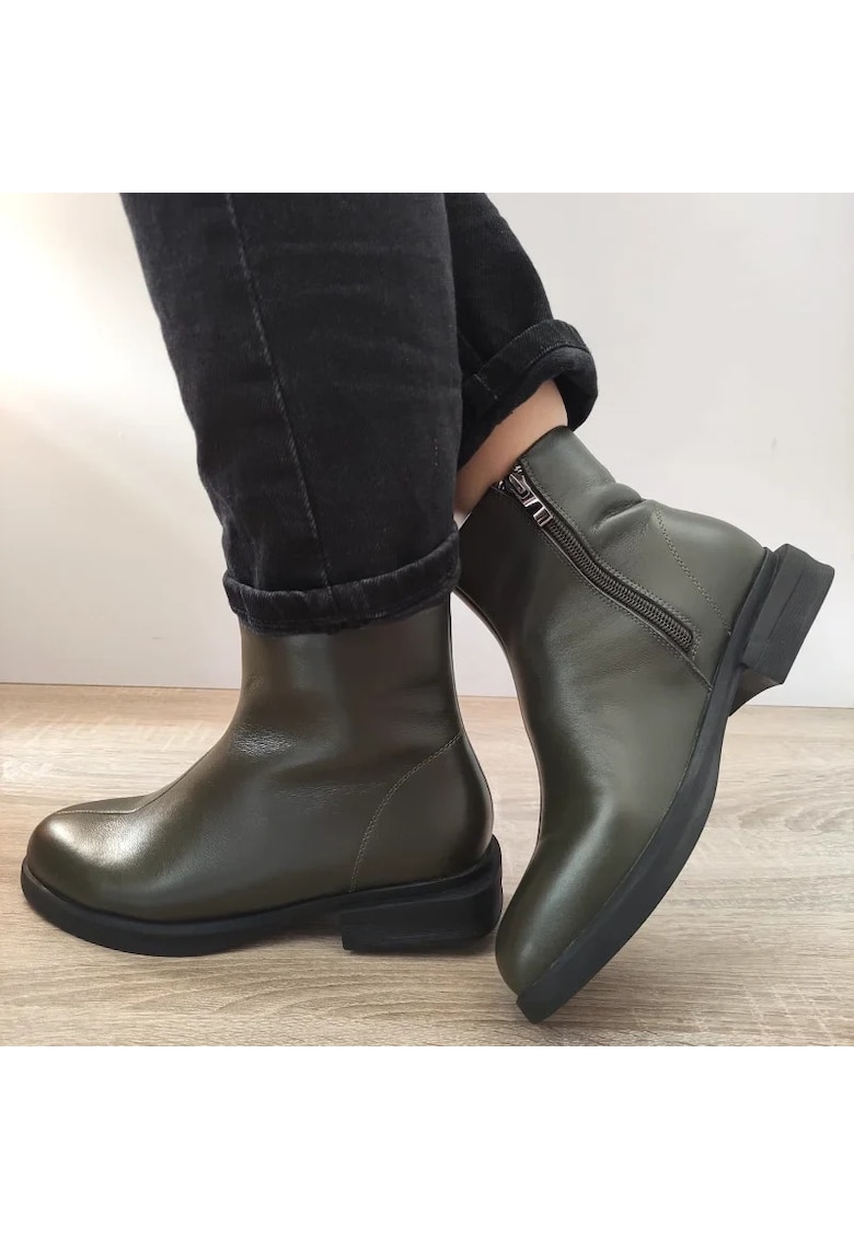 Ежедневни дамски ботуши D9193-11 Green Khaki - Каки FORMAZIONE