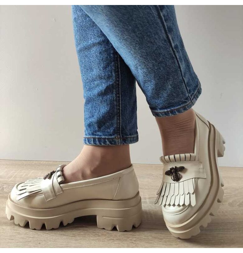 Ежедневни дамски обувки  2011-5 Beige - Бежови PERLLA