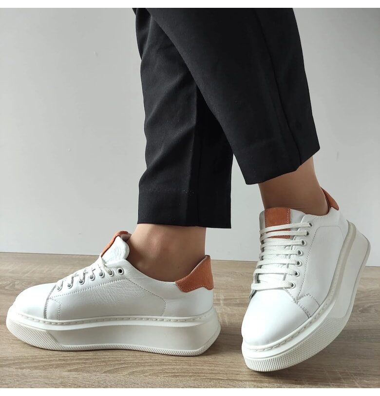 Ежедневни дамски обувки  3602-2 Бяло + Розово - Бяло + Розово Caspian