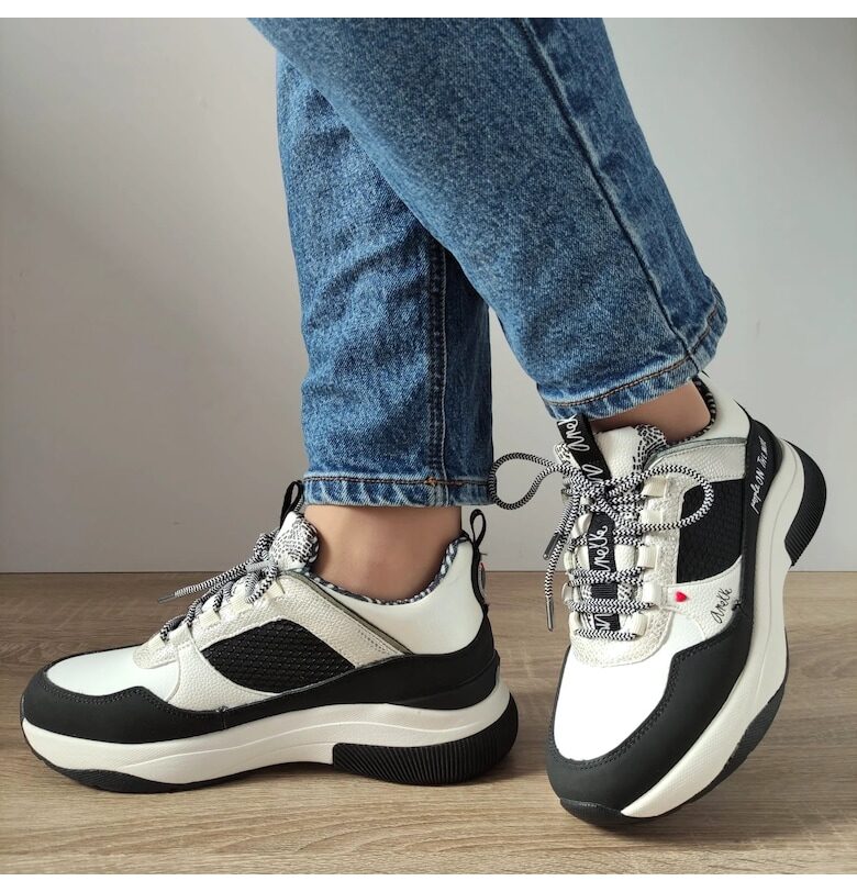 Ежедневни дамски обувки  38380-854 Бяло + Черно - Бяло + Черно Anekke