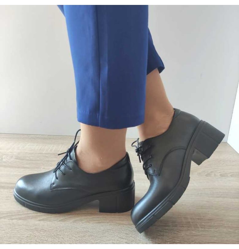 Ежедневни дамски обувки  50032A 01-N Black - черни Pass