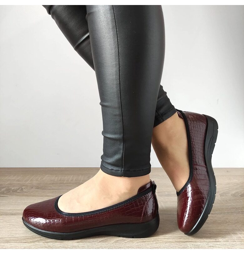Ежедневни дамски обувки  540008B 23-0 Burgundy Croco - Burgundy Croco Pass