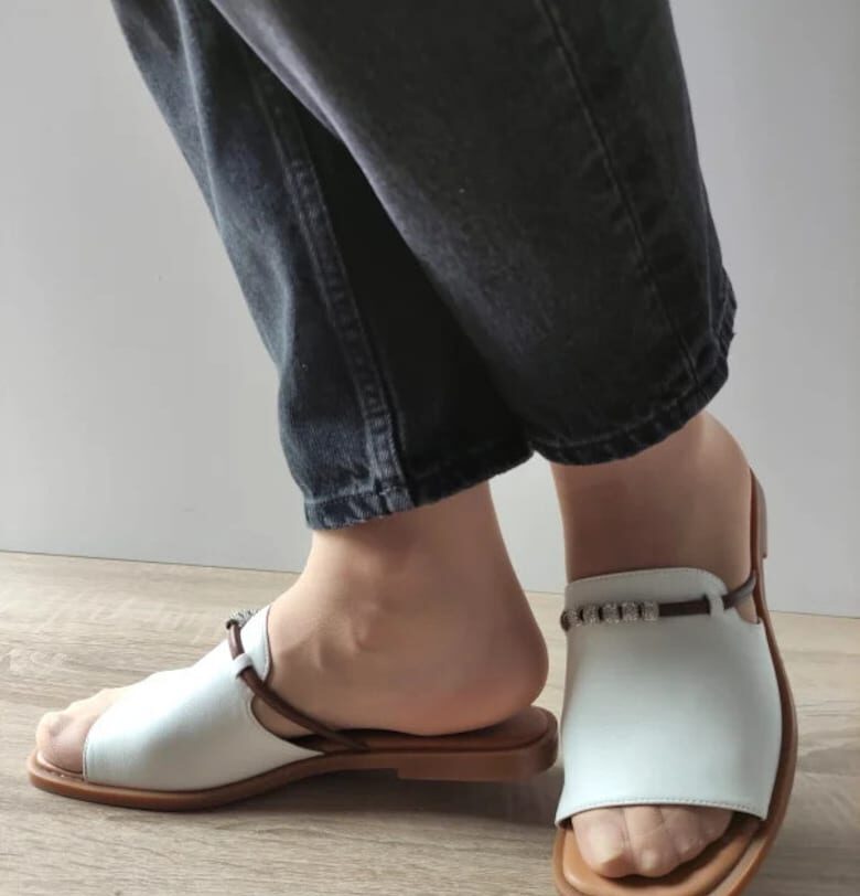 Ежедневни дамски сабо  460016B 13-N Бели - Бели Pass