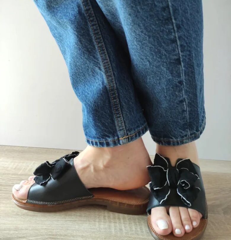 Ежедневни дамски сабо  60015A 01-N Черни - Черно Pass