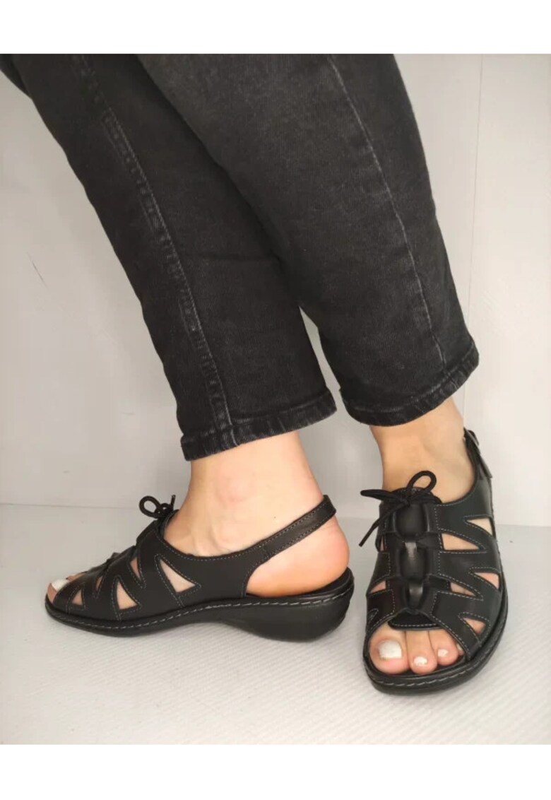 Ежедневни дамски сандали 0904Pt Paris 01-N - черни Suave