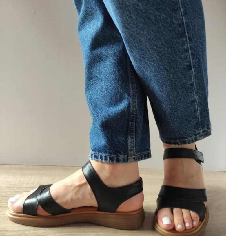 Ежедневни дамски сандали  33182 черни - Черно FORMAZIONE