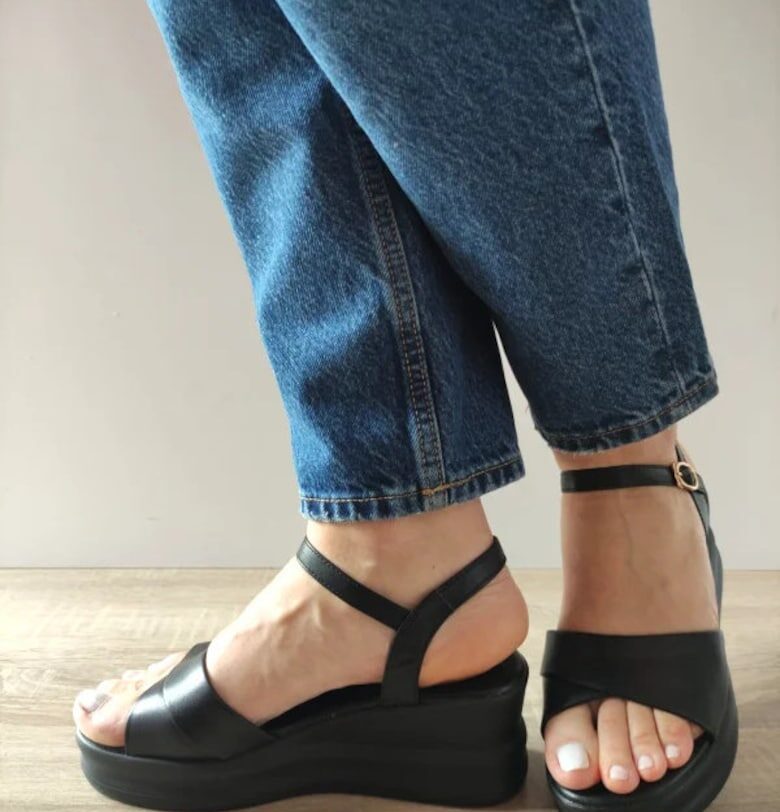 Ежедневни дамски сандали  49009 Черни - Черно FORMAZIONE