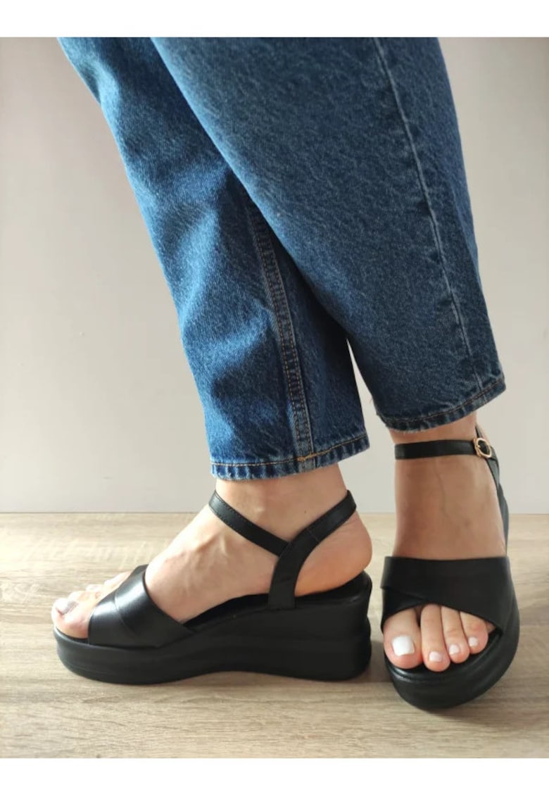 Ежедневни дамски сандали 49009 Черни - Черно FORMAZIONE