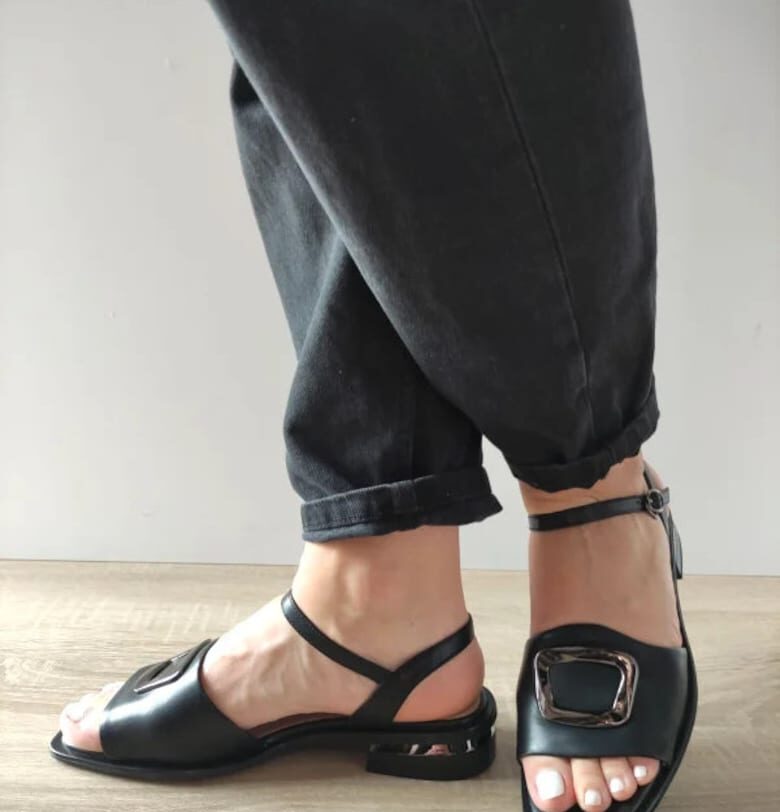 Ежедневни дамски сандали  60001B 01-N Черни - Черно Karisma