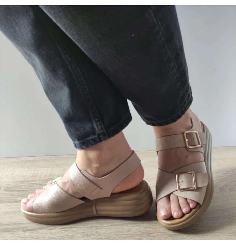 Ежедневни дамски сандали  60012D C5-N Бежови - Бежови Pass