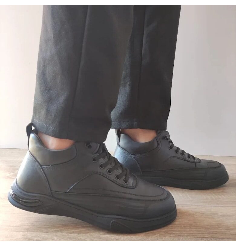 Ежедневни мъжки боти  50019B 01-N Black - Черни Otter