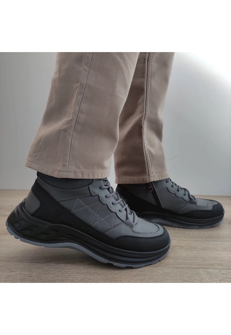 Ежедневни мъжки боти E3121 Сиви - Gray FRANCO GERARDO