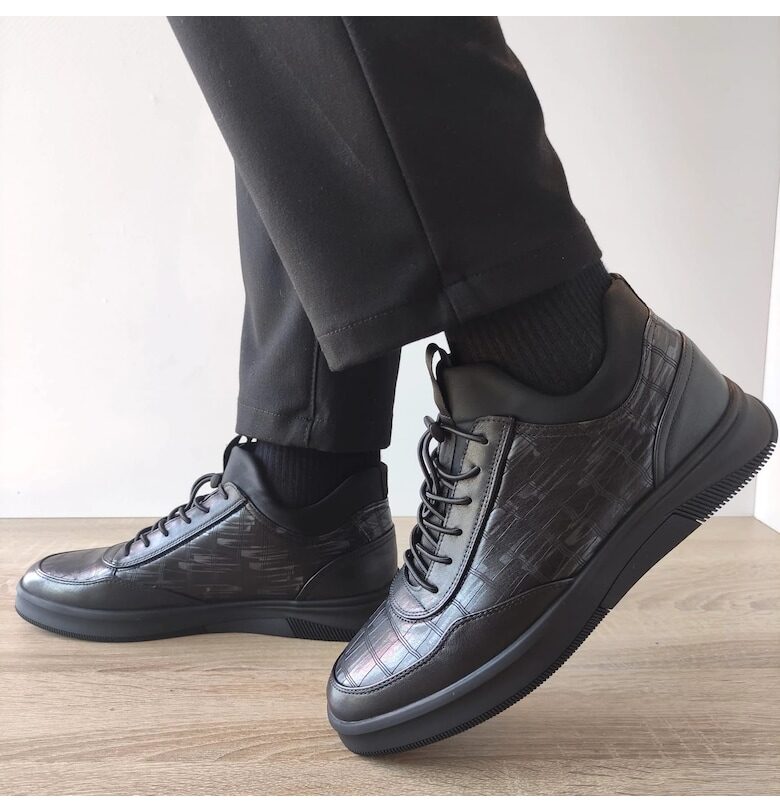 Ежедневни мъжки ботуши  Ch669-28 черно + сиво FRANCO GERARDO