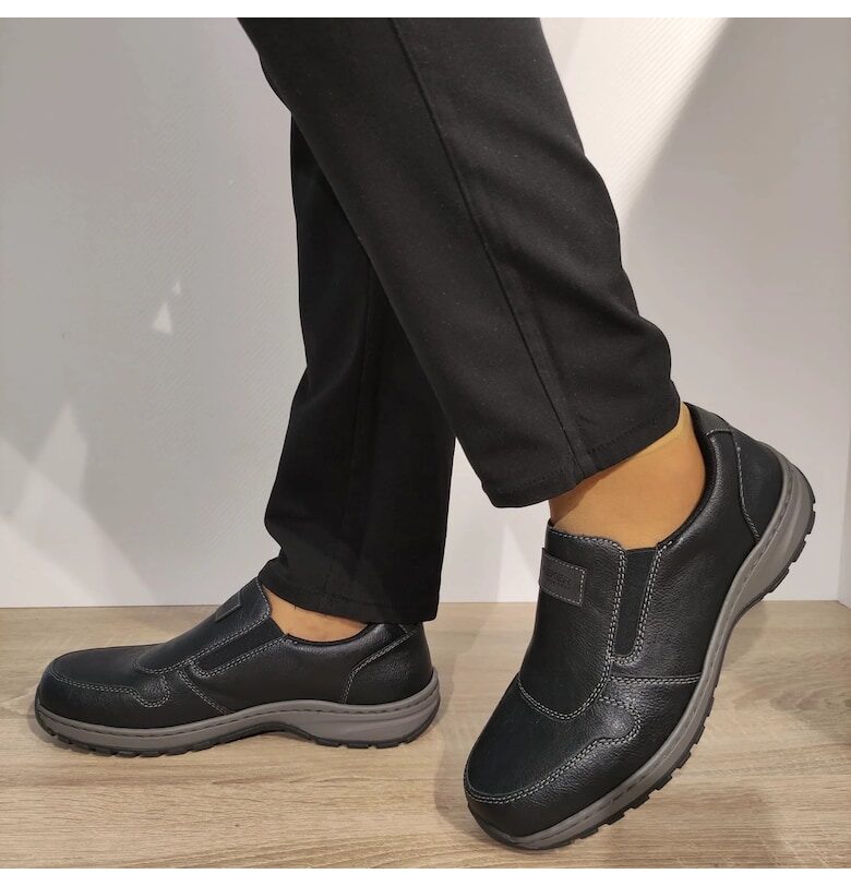 Ежедневни мъжки обувки  03355-00 Black - черни Rieker
