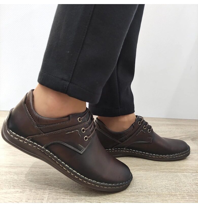 Ежедневни мъжки обувки  205733 Brown - Кафяви Nicolis