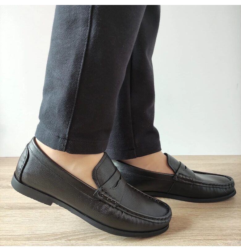 Ежедневни мъжки обувки  640005A 01-N Black - черни Otter