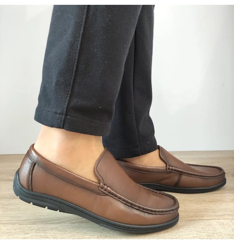 Ежедневни мъжки обувки  640018B 02-N Кафяв - Кафяв Otter