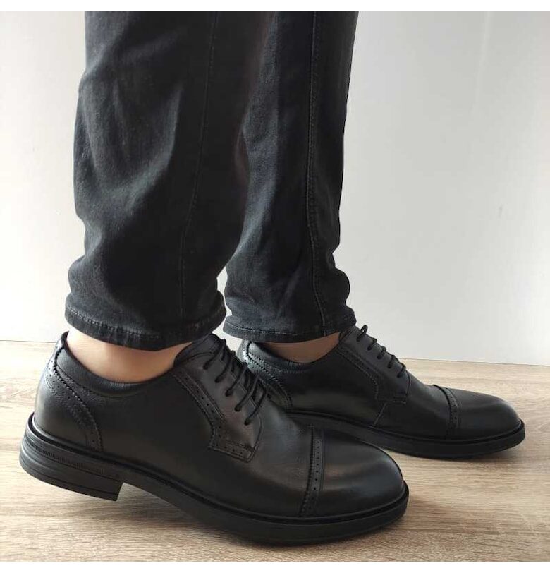 Ежедневни мъжки обувки  650027A 01-N Black - черни Otter