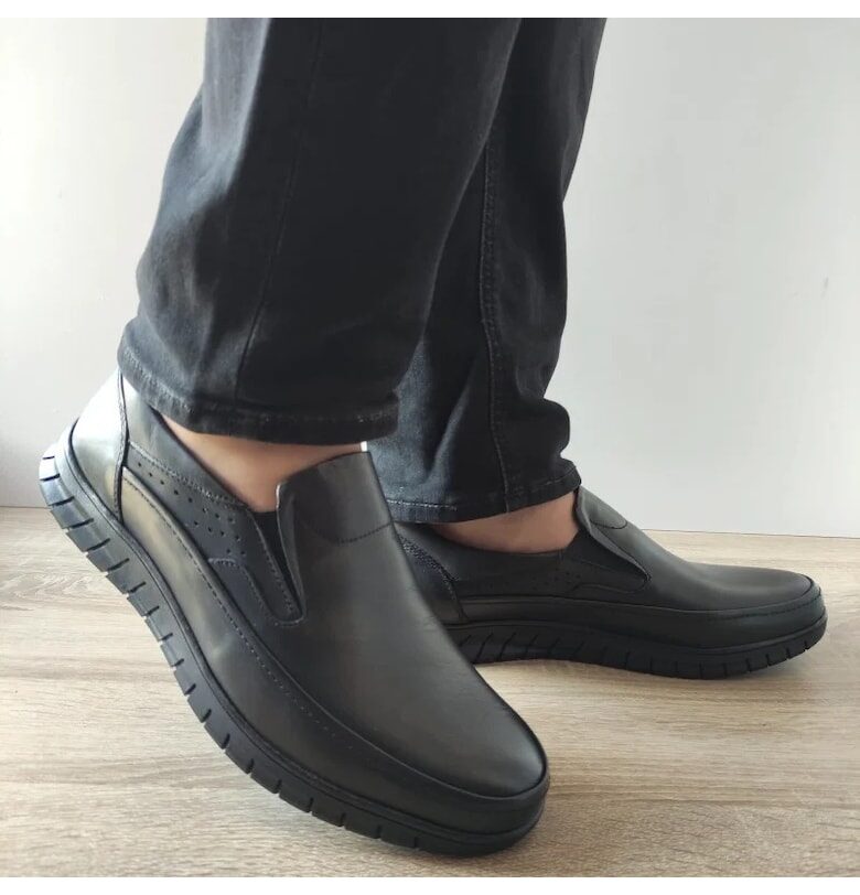 Ежедневни мъжки обувки  B64-9641 Black - Черни GORETTI