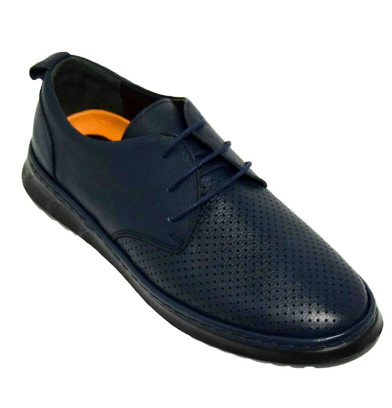 Ежедневни мъжки обувки  Go053 - 40 - тъмносини GORETTI