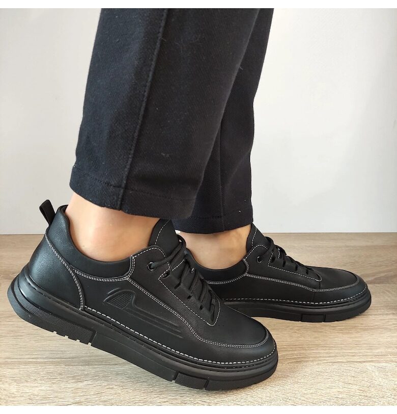 Ежедневни мъжки обувки  Wm807 Black - Черни Mels